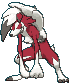 Midnight Lycanroc front animated