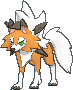 Dusk Lycanroc front animated