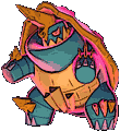 Gigantamax Drednaw front animated