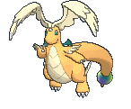 Mega Dragonite front animated