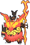Mega Emboar front animated