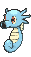 Horsea front animated