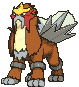 Entei front animated