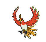 Ho-Oh front animated