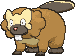 Bibarel front animated