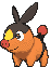 Tepig front animated