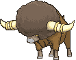 Bouffalant front animated
