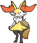 Braixen front animated