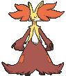 Delphox front animated