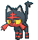 Litten front animated