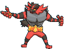 Incineroar front animated