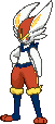 Cinderace front animated