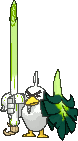 Sirfetch’d front animated