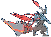 White Kyurem back animated
