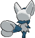 Female Meowstic back animated
