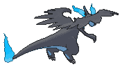 Mega Charizard X back animated