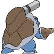 Mega Blastoise back animated