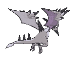 Mega Aerodactyl back animated