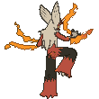 Mega Blaziken back animated