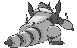 Mega Aggron back animated