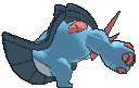 Mega Swampert back animated