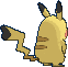 Cosplay Pikachu back animated