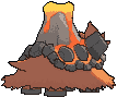 Mega Camerupt back animated