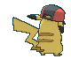 Hoenn Cap Pikachu back animated