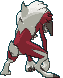 Midnight Lycanroc back animated