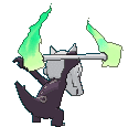 Totem Alolan Marowak back animated
