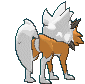 Dusk Lycanroc back animated