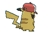 World Cap Pikachu back animated