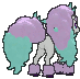 Galarian Ponyta back animated