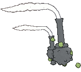 Galarian Weezing back animated