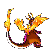 Gigantamax Charizard back animated