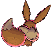 Gigantamax Eevee back animated