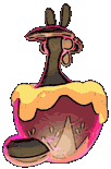 Gigantamax Flapple back animated