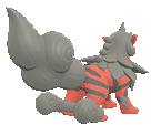 Hisuian Arcanine back animated