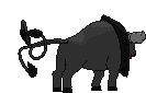 Paldean Tauros (Aqua Breed) back animated