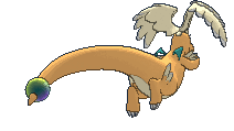 Mega Dragonite back animated