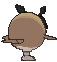Hoothoot back animated