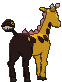 Girafarig back animated