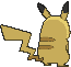 Pikachu back animated