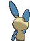 Minun back animated