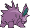 Nidorino back animated