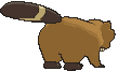 Bibarel back animated