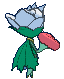 Roserade back animated