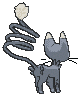 Glameow back animated