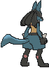 Lucario back animated