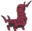 Scolipede back animated